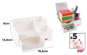 Opakowanie Organizer na biurko z szufladką biały