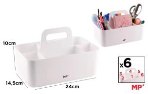 Opakowanie Organizer na biurko z uchwytem biały