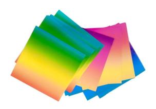 Opakowanie Origami tęczowe 100g 15x15cm 50 ark