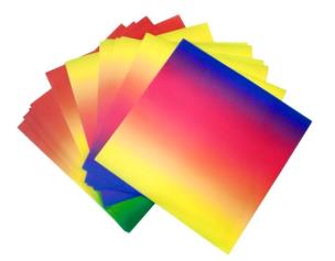 Opakowanie Origami tęczowe 100g 20x20cm 50 ark