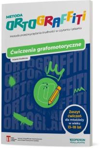 Ortograffiti. Ćwiczenia grafomotoryczne 13-18 lat. Autor: Studnicka Jolanta. Multiszop.pl Okładka książki Ortograffiti. Ćwiczenia grafomotoryczne 13-18 lat