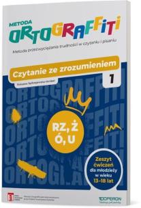 Ortograffiti Czytanie ze zrozumieniem (rz-ż, u-ó). Autor: Roksana Jędrzejewska-Wróbel. Multiszop.pl Okładka książki Ortograffiti Czytanie ze zrozumieniem (rz-ż, u-ó)