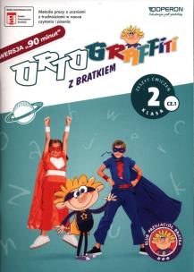 Okładka książki Ortograffiti z Bratkiem 2 zeszyt ćw. 1 OPERON