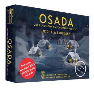 Osada. Gra planszowa na podstawie powieści Michała Śmielaka. Autor: Kałan Mateusz, Michał Śmielak. Multiszop.pl Okładka książki Osada. Gra planszowa na podstawie powieści Michała Śmielaka