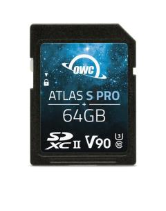 Okładka książki OWC ATLAS S PRO SDXC 64GB 290/276MB/S UHS-II V90 1830TBW OWCSDV90P0064