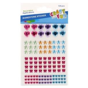 Opakowanie Ozdoba dekoracyjna kryształki samoprzylepne mix