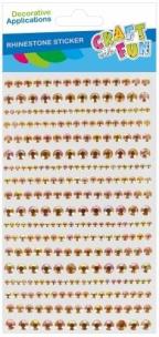 Opakowanie Ozdoba dekoracyjna Kryształki Złote 18szt