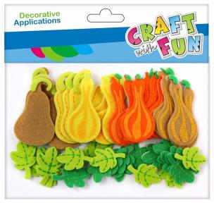 Opakowanie Ozdoba filcowa samoprzylepne dynie 48szt.