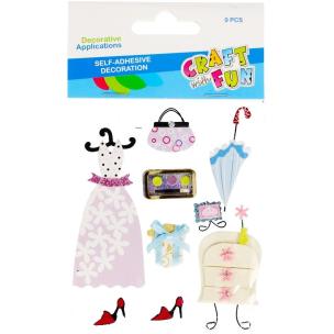 Opakowanie Ozdoba naklejki garderoba 9szt