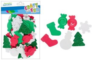 Opakowanie Ozdoba samoprzylepna Boże Narodzenie 80szt