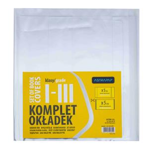 Opakowanie Paczka uniwersalnych okładek Astrapap do klas I-III
