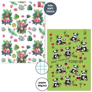 Opakowanie Paczka zeszyt A4 32k.kratka BFF mix pakiet 5 sztuk