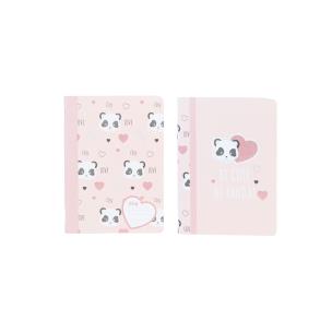 Opakowanie Paczka zeszyt A4 48k.kratka Cute Panda mix pakiet 5 sztuk