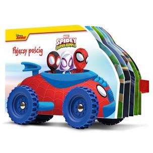 Pajęczy pościg. Marvel Spidey i Super-kumple. Autor: Kaplan Arie. Multiszop.pl Okładka książki Pajęczy pościg. Marvel Spidey i Super-kumple