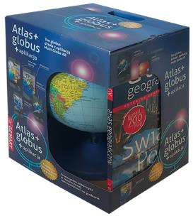 Pakiet: Atlas + globus. Autor: Opracowanie zbiorowe. Multiszop.pl Okładka książki Pakiet: Atlas + globus
