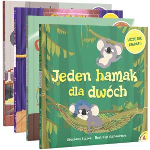 Pakiet Jeden hamak dla dwóch / Głowa do góry! / Razem na scenę! / Jaki trudny wybór!. Autor: Shoshana Stopek, Gal Weizman, Bryan Patrick Avery. Multiszop.pl Okładka książki Pakiet Jeden hamak dla dwóch / Głowa do góry! / Razem na scenę! / Jaki trudny wybór!
