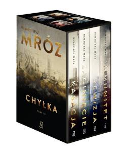 Pakiet Kasacja / Zaginięcie / Rewizja / Immunitet. Autor: Remigiusz Mróz. Multiszop.pl Okładka książki Pakiet Kasacja / Zaginięcie / Rewizja / Immunitet