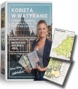 Pakiet: Kobieta w Watykanie (3 książki + mapa). Autor: Magdalena Wolińska-Riedi. Multiszop.pl Okładka książki Pakiet: Kobieta w Watykanie (3 książki + mapa)
