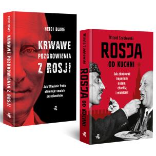Pakiet Krwawe pozdrowienia z Rosji / Rosja od kuchni. Autor: Heidi Blake, Szabłowski Witold. Multiszop.pl Okładka książki Pakiet Krwawe pozdrowienia z Rosji / Rosja od kuchni