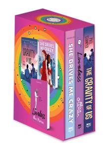 Okładka książki Pakiet: LGBTQ+ Loveles/ Gravity of Us / She Drives Me Crazy