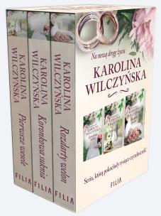 Pakiet Pierwsze wesele / Koronkowa suknia / Rozdarty welon. Autor: Wilczyńska Karolina. Multiszop.pl Okładka książki Pakiet Pierwsze wesele / Koronkowa suknia / Rozdarty welon
