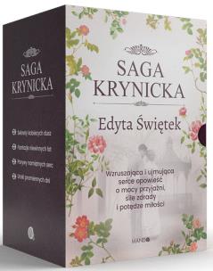 Pakiet Saga Krynicka Sekrety kobiecych dusz / Fantazje niewinnych lat / Porywy namiętnych serc / Uroki promiennych dni. Autor: Świętek Edyta. Multiszop.pl Okładka książki Pakiet Saga Krynicka Sekrety kobiecych dusz / Fantazje niewinnych lat / Porywy namiętnych serc / Uroki promiennych dni
