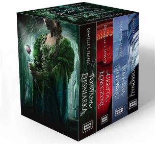 Okładka książki Pakiet Trylogia Klątwy. Porwana pieśniarka / Ukryta łowczyni / Waleczna czarownica + Niedoskonali wyd. 2023