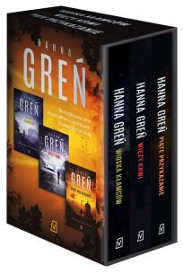 Pakiet Wioska kłamców / Więzy krwi / Piąte przykazanie. Autor: Hanna Greń. Multiszop.pl Okładka książki Pakiet Wioska kłamców / Więzy krwi / Piąte przykazanie