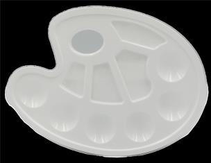 Opakowanie Paletka do mieszania farb biała