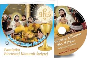 Pamiątka I komunii świętej z audiobookiem. Autor: Aleksandra Polewska. Multiszop.pl Okładka książki Pamiątka I komunii świętej z audiobookiem