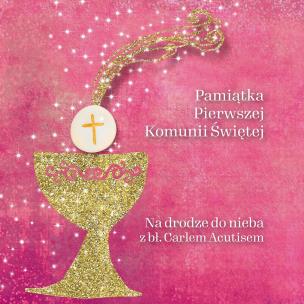 Pamiątka Pierwszej Komunii Świętej. Autor: Magdalena Kędzierska-Zaporowska. Multiszop.pl Okładka książki Pamiątka Pierwszej Komunii Świętej