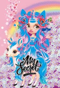 Opakowanie Pamiętnik 135x197/48K kratka TW brokat Jednorożce