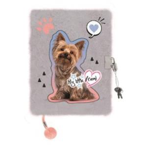 Opakowanie Pamiętnik A5 Włochacz z kłódką My Little Friend Grey York 96 k.