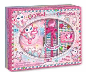 Opakowanie Pamiętnik do dekorowania z kryształkami Kot baletnica