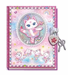 Opakowanie Pamiętnik na kłódkę Kot baletnica