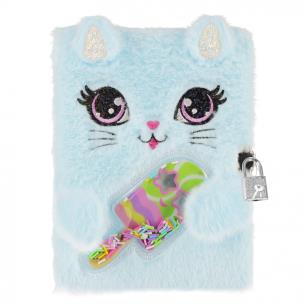 Pamiętnik pluszowy Słodki Kotek A5 z kłódką. Wydawca: Starpak. Multiszop.pl Opakowanie Pamiętnik pluszowy Słodki Kotek A5 z kłódką