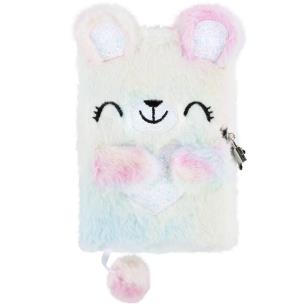 Opakowanie Pamiętnik pluszowy z kłódką Miś DERFORM