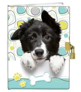 Opakowanie Pamiętnik z kłódką 13x18 Piesek 60K gładki