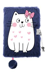 Opakowanie Pamiętnik z kłódką 3D włochacz A5 96k Bambino KITTY