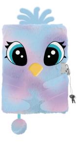 Opakowanie Pamiętnik z kłódką 3D włochacz A5 96k PASTEL BIRD