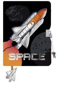 Opakowanie Pamiętnik z kłódką 3D włochacz A5 96k Space