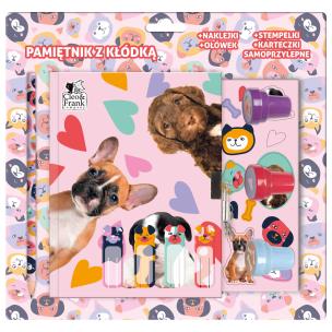 Opakowanie Pamiętnik z kłódką Cleo i Frank Pies 40 DERFORM