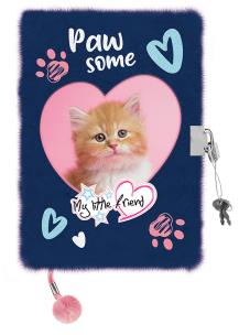 Opakowanie Pamiętnik z kłódką włochacz A5 96k Ginger Kitty MY LITTLE FRIEND