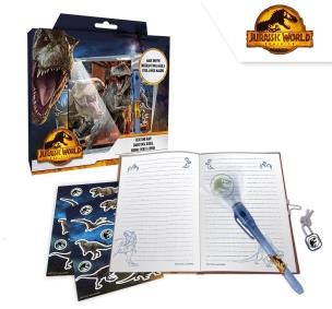 Pamiętnik z magicznym długopisem  Jurassic World JP00005. Wydawca: Kids Euroswan. Multiszop.pl Opakowanie Pamiętnik z magicznym długopisem  Jurassic World JP00005