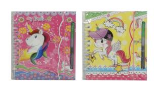 Opakowanie Pamiętnik z motywem Jednorożca MIX