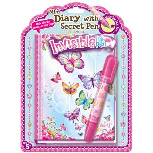 Opakowanie Pamiętnik z niewidzialnym długopisem Motylki