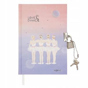 Opakowanie Pamiętnik zamykany na kłódkę 112K Baletnice