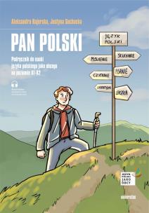 Pan Polski Podręcz do nau j pol jako obcego na poz A1-A2. Autor: Aleksandra Bajerska, Sochacka Justyna. Multiszop.pl Okładka książki Pan Polski Podręcz do nau j pol jako obcego na poz A1-A2
