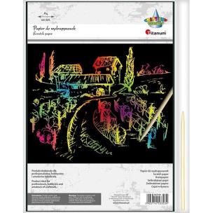 Opakowanie Papier do wydrapywanek 210x290mm czarny 10szt.