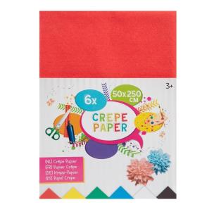 Opakowanie Papier krepowany 50x250 cm 6 arkuszy
